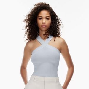 Babaton Sculpt Knit Criss Cross Cropped Tank